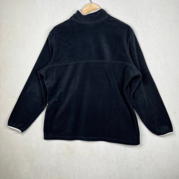 Columbia Three Lakes Snap Button Pullover Fleece Jacket Black Size 1X women’s - Picture 5 of 5